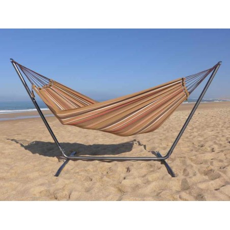 hamac marron et support