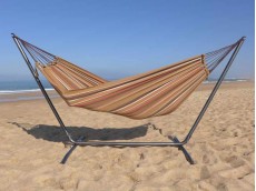hamac marron et support