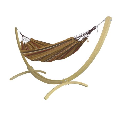 hamac xxl avec support marron