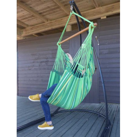 Fauteuil suspendu vert