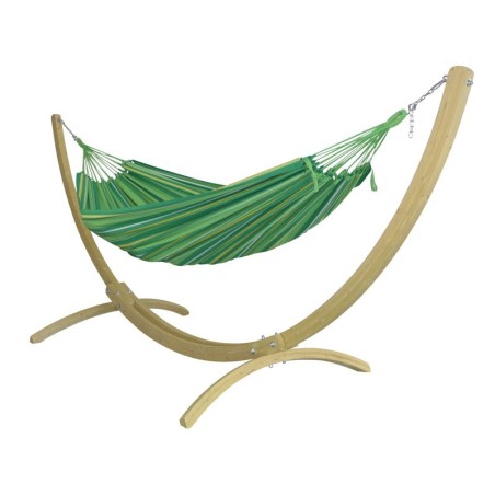 Hamac sur pied vert jaune