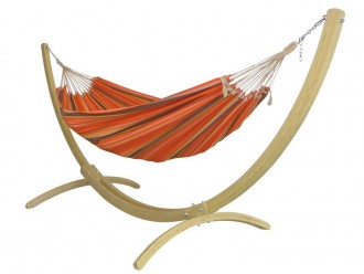 Hamac sur pied Orange marron