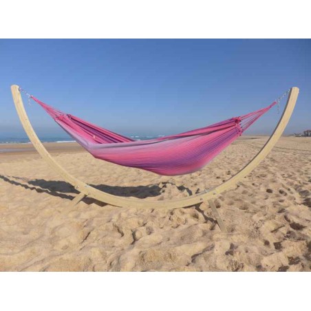 Hamac sur pied rose