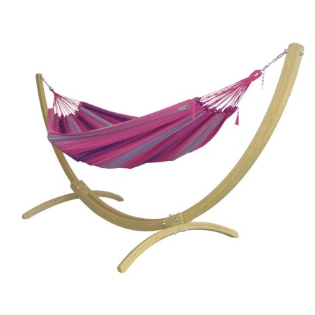 Hamac sur pied rose fuschia