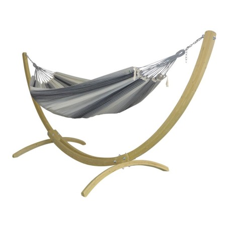 Hamac sur pied gris noir