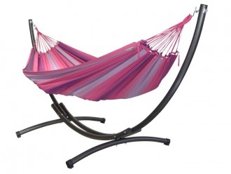 Hamaca con soporte Azteka XL 3 rosas