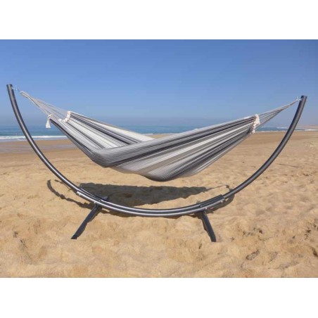 Hamac gris avec support 