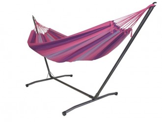 Hamaca con soporte Inka XL 3 rosas
