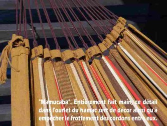 Hamac avec support couleur terre