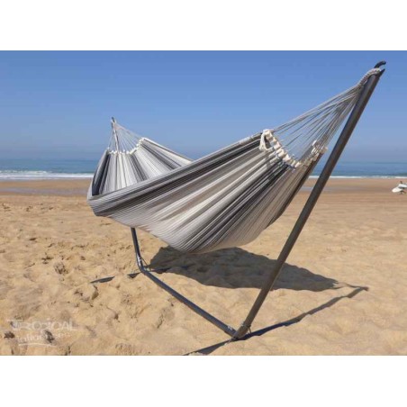 Hamac avec support  gris