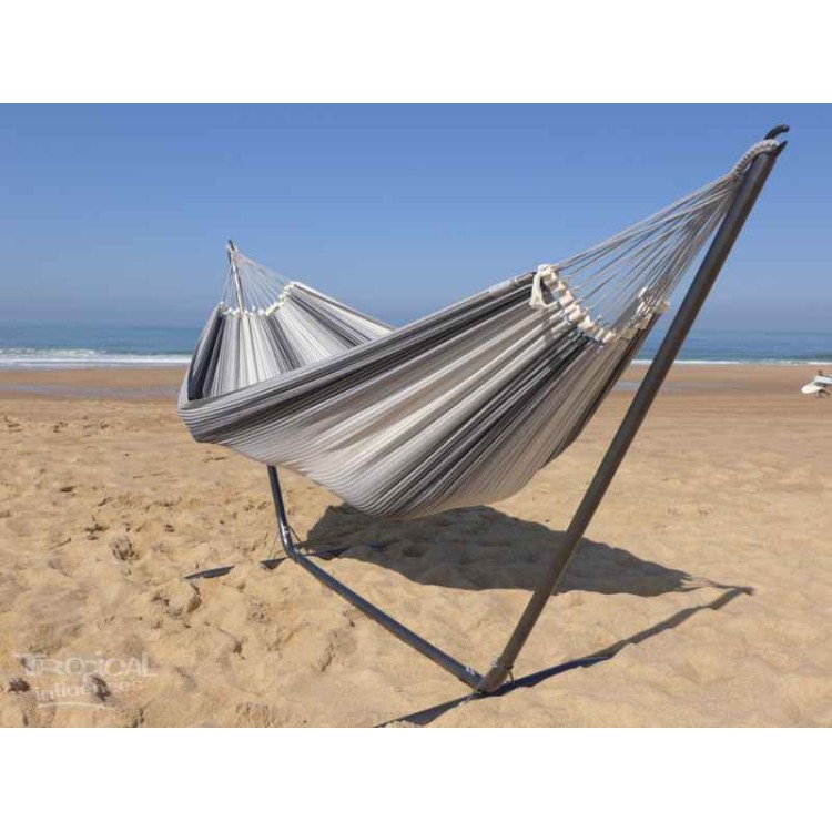 Hamac avec support  gris