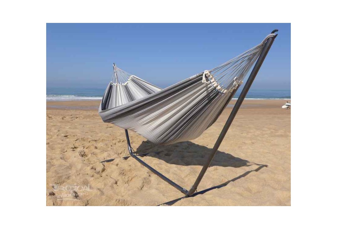 Hamac avec support  gris