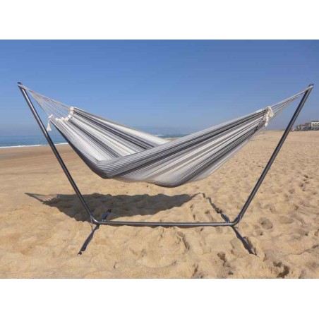 Hamac avec support  gris