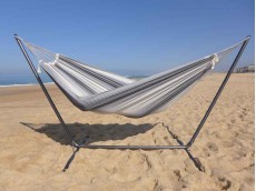 Hamac avec support  gris