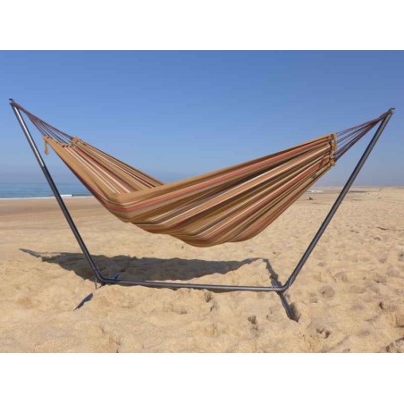 Hamac avec support couleur terre