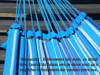 Hamac xxl avec support bleu