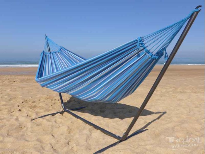 Hamac xxl avec support bleu Hamac xxl avec support bleu