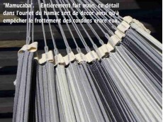 Hamac avec support  gris XXL