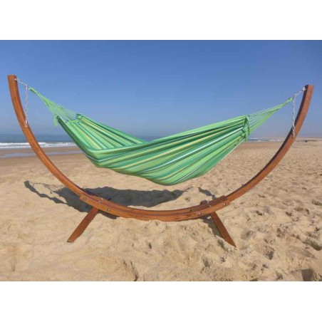 Hamac deux places sur pied vert