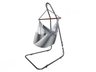 Silla hamaca con soporte Soledad 3 Gris