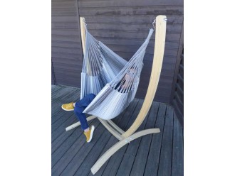 Hamac chaise avec support Paquito 3 Gris XL