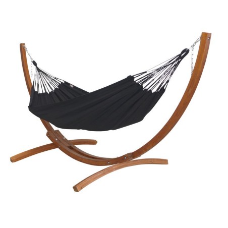 Hamac noir avec support 
