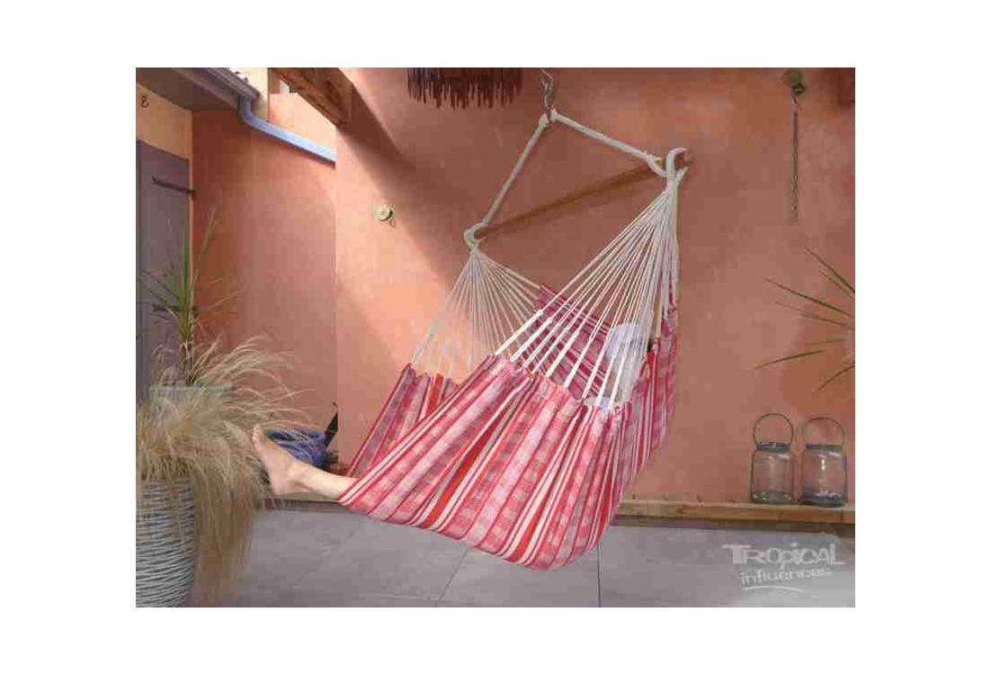Chaise hamac CARIBENA poligono rouge