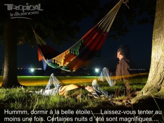 hamac à la belle etoile