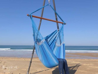 Chaise hamac 3 bleus