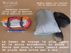 hamac voyage vert