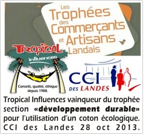 Tropical hamac - trophée du développement durable