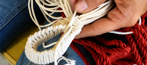 Comment raccourcir un hamac solution N°1