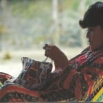 femme Wayuu tissage